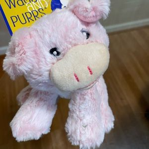 Brand New Wags And Purrs 8” Pink Pig Dog Toy With Squeaker.